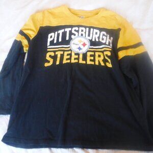 Pittsburg Steelers Long Sleeve Long Sleeve Shirt Size 2XL Pre Owned